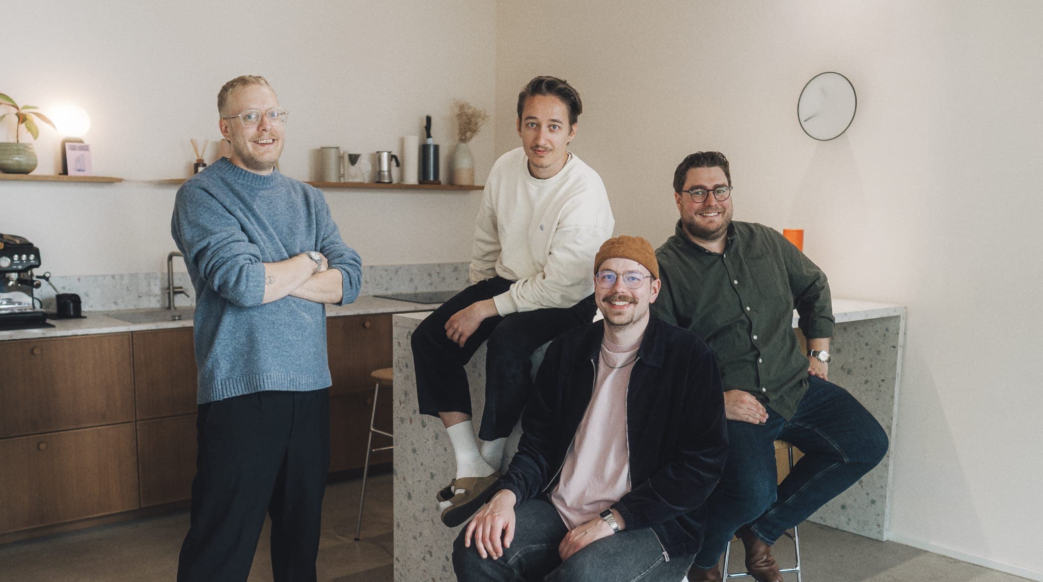 Das Team von Haustour – Sebastian Matern, Benedikt Matern, Bastian Schöning und Roland Lehle