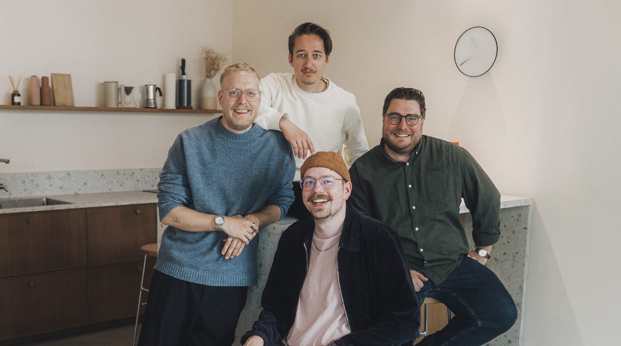 Das Team von Haustour – Sebastian Matern, Benedikt Matern, Bastian Schöning und Roland Lehle